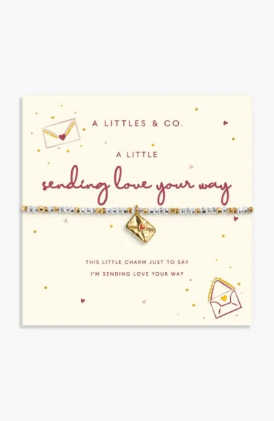 A Littles & Co. A Littles & Co Little Stories 'sending Love Your Way' Bracelet In Mixed