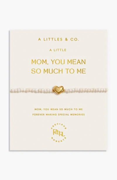 A Littles & Co. Precious Moments Bracelet In White