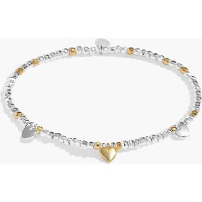 A Littles & Co. A Littles & Co Sparkle Confetti A Little 'fabulous Friend' Bracelet In Silver And Gold-tone Plating