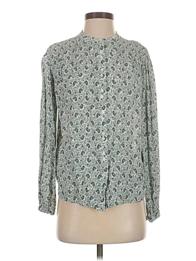Pre-owned A Loves A Long Sleeve Blouse In Green