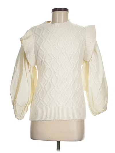 Pre-owned A Loves A Pullover Sweater In White