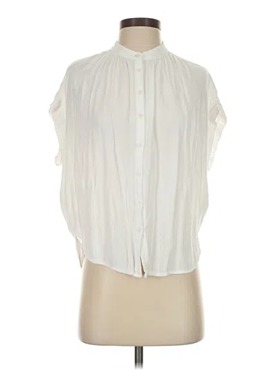 Pre-owned A Loves A Sleeveless Button Down Shirt In Ivory
