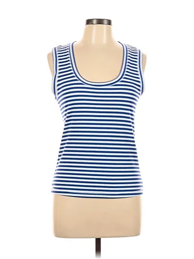 Pre-owned A Loves A Sleeveless Top Blue Scoop Neck Tops