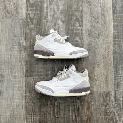 Pre-owned A Ma Maniere X Jordan Brand Nike • Jordan 3 Retro "a Ma Maniére" (11.5m) Shoes In White