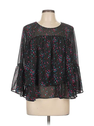 Pre-owned A New Day 3/4 Sleeve Blouse In Black