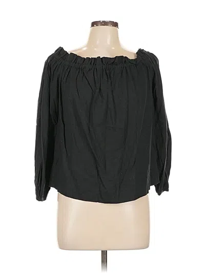 Pre-owned A New Day 3/4 Sleeve Blouse In Black