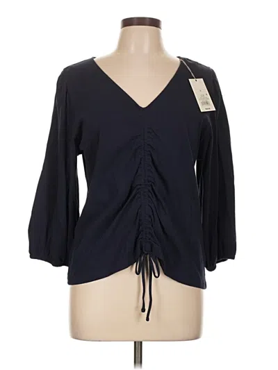 Pre-owned A New Day 3/4 Sleeve Blouse In Black
