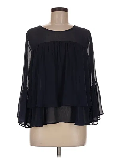 Pre-owned A New Day 3/4 Sleeve Blouse In Black