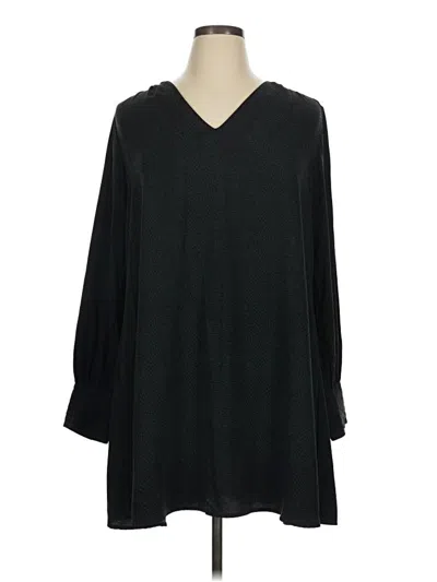 Pre-owned A New Day 3/4 Sleeve Blouse In Black