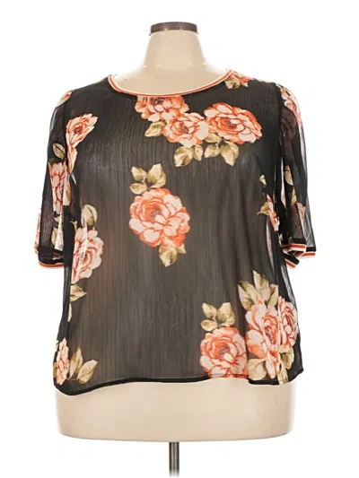 Pre-owned A New Day 3/4 Sleeve Blouse In Black