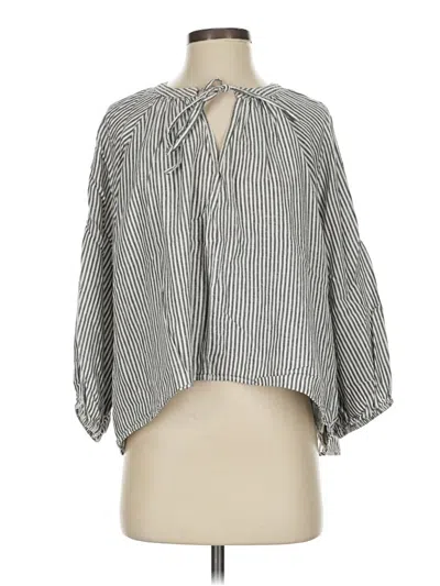 Pre-owned A New Day 3/4 Sleeve Blouse In Gray