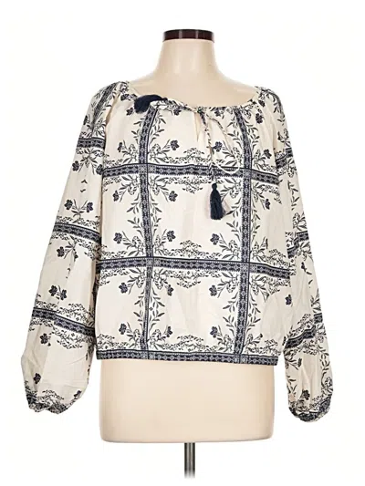 Pre-owned A New Day 3/4 Sleeve Blouse In Ivory