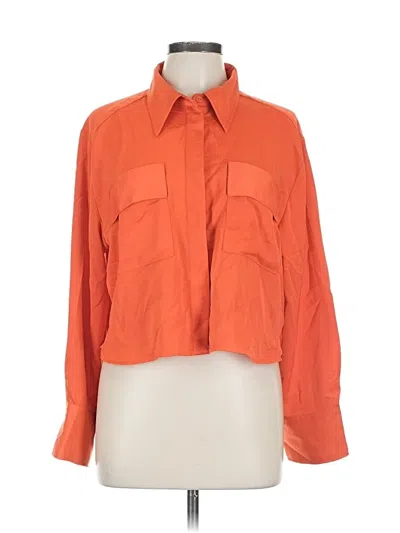 Pre-owned A New Day 3/4 Sleeve Blouse In Orange