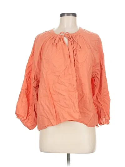 Pre-owned A New Day 3/4 Sleeve Blouse In Orange