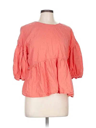 Pre-owned A New Day 3/4 Sleeve Blouse In Orange