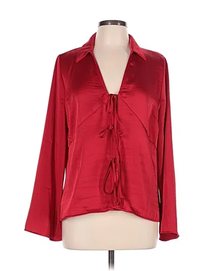 Pre-owned A New Day 3/4 Sleeve Blouse In Red
