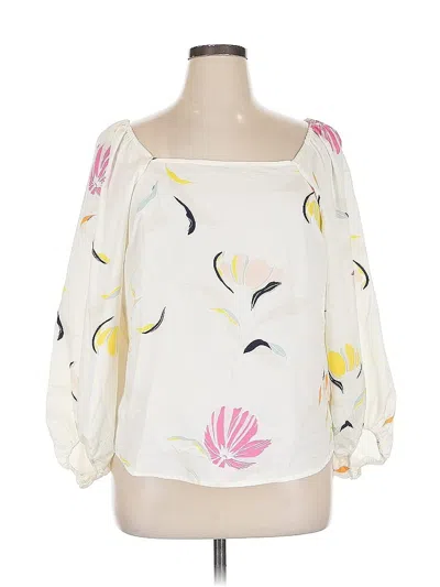 Pre-owned A New Day 3/4 Sleeve Blouse In White