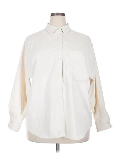 Pre-owned A New Day 3/4 Sleeve Blouse In White
