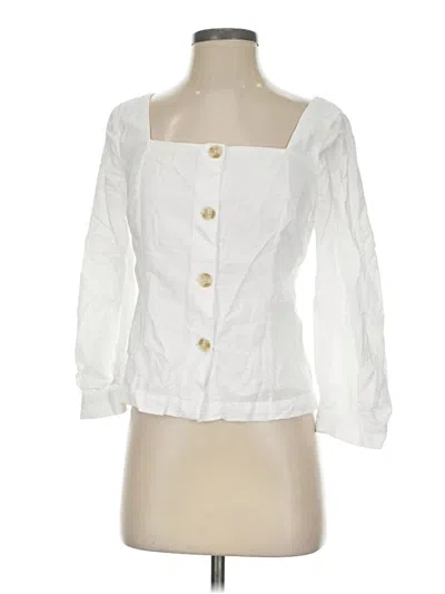 Pre-owned A New Day 3/4 Sleeve Blouse In White