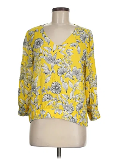 Pre-owned A New Day 3/4 Sleeve Blouse In Yellow