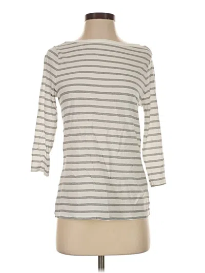 Pre-owned A New Day 3/4 Sleeve Top Gray Boatneck Tops