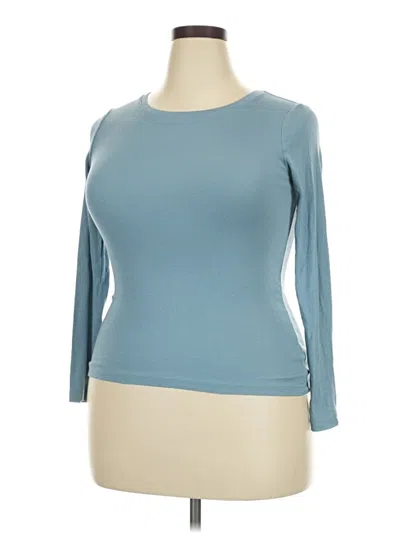 Pre-owned A New Day 3/4 Sleeve T-shirt In Blue