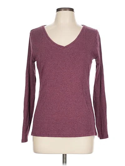 Pre-owned A New Day 3/4 Sleeve T-shirt In Burgundy