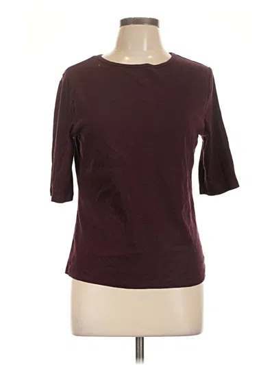 Pre-owned A New Day 3/4 Sleeve T-shirt In Burgundy