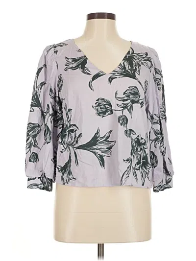 Pre-owned A New Day 3/4 Sleeve T-shirt In Gray