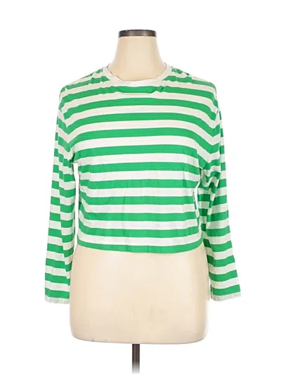 Pre-owned A New Day 3/4 Sleeve T-shirt In Green