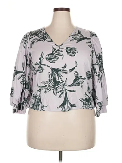 Pre-owned A New Day 3/4 Sleeve T-shirt In Silver