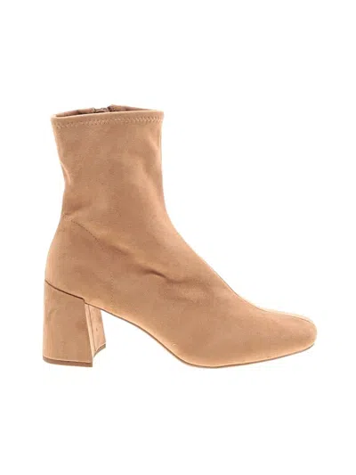 Pre-owned A New Day Ankle Boots In Tan