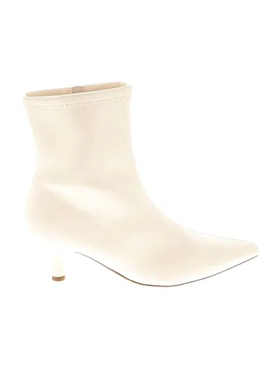 Pre-owned A New Day Ankle Boots In White