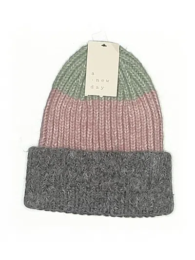 A New Day Beanie Hat In Gray