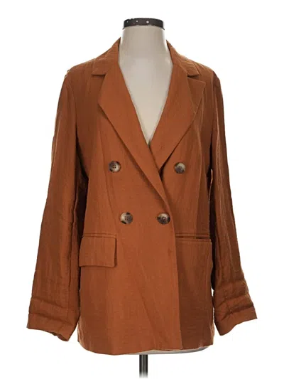 Pre-owned A New Day Blazer Jacket In Brown