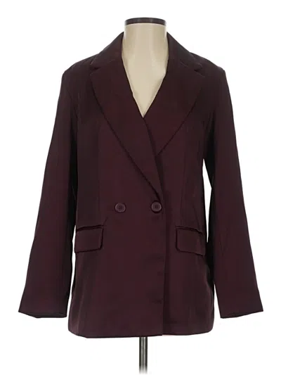 Pre-owned A New Day Blazer Jacket In Burgundy