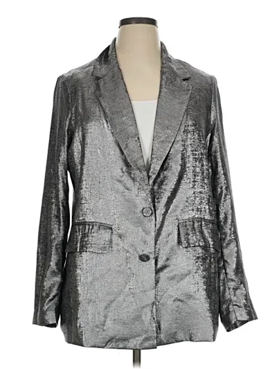 Pre-owned A New Day Blazer Jacket In Silver