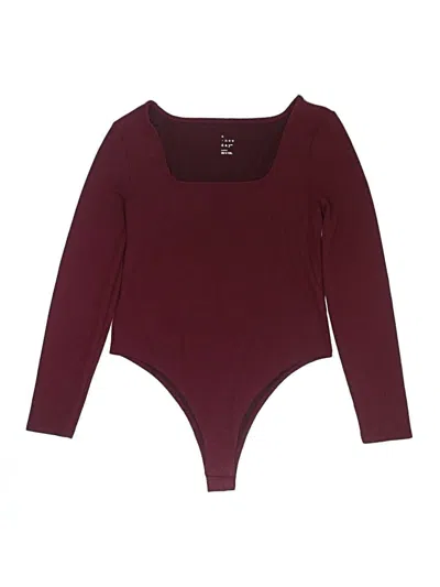 Pre-owned A New Day Bodysuit In Burgundy