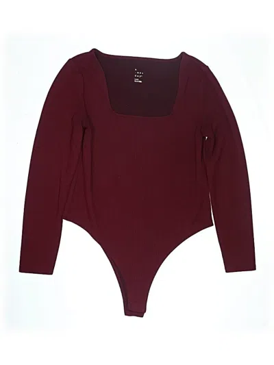 Pre-owned A New Day Bodysuit In Burgundy