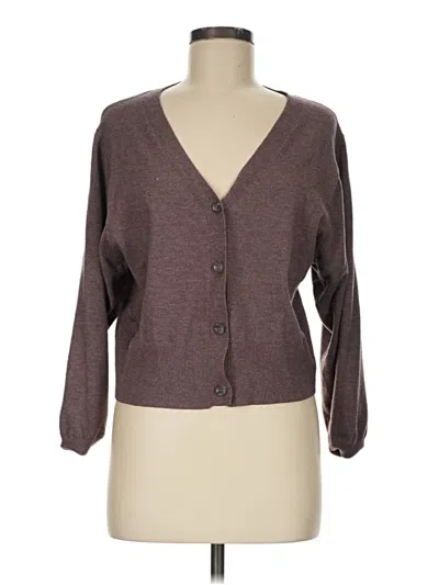 Pre-owned A New Day Cardigan Sweater In Brown