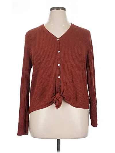 Pre-owned A New Day Cardigan Sweater In Brown