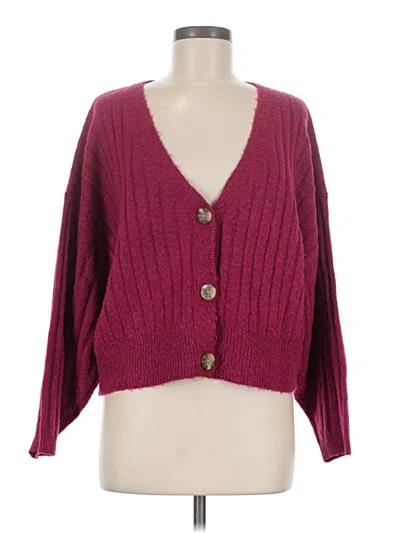 Pre-owned A New Day Cardigan Sweater In Burgundy