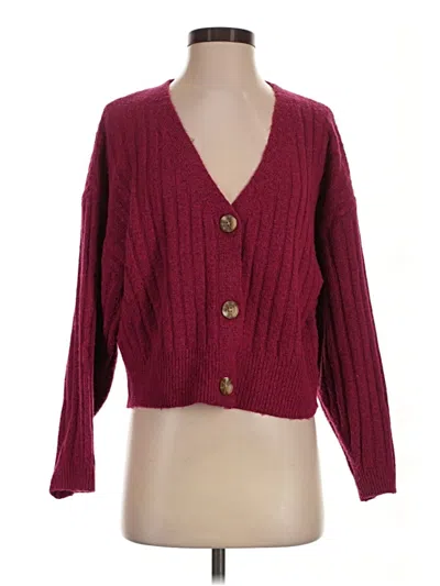 Pre-owned A New Day Cardigan Sweater In Burgundy