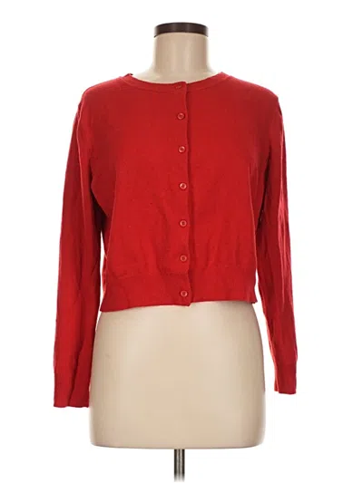 Pre-owned A New Day Cardigan Sweater In Red