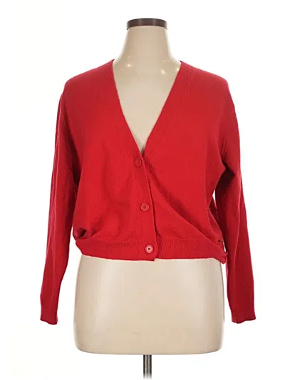 Pre-owned A New Day Cardigan Sweater In Red