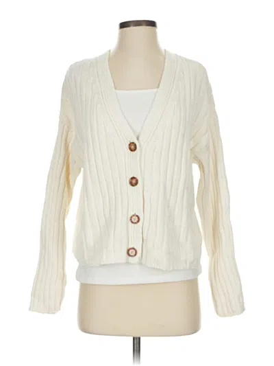 Pre-owned A New Day Cardigan Sweater In White