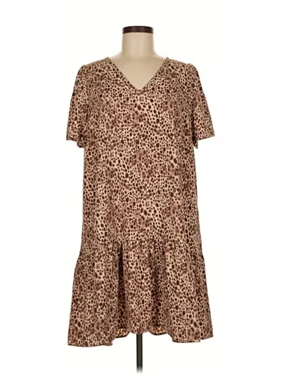 Pre-owned A New Day Casual Dress In Brown