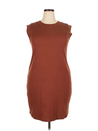 Pre-owned A New Day Casual Dress In Brown