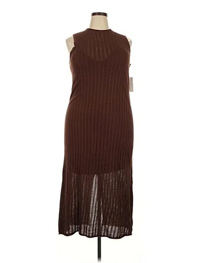 Pre-owned A New Day Casual Dress In Brown