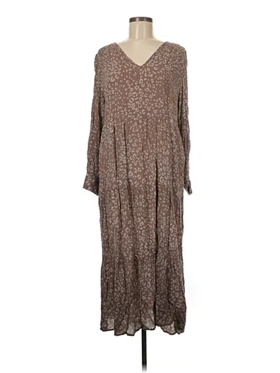 Pre-owned A New Day Casual Dress In Brown